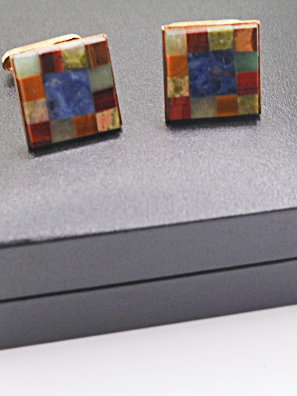 Multicolor Stone cuff links